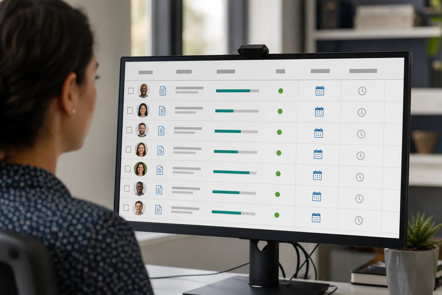 Compliance training records showing employee completion data with dates and course names